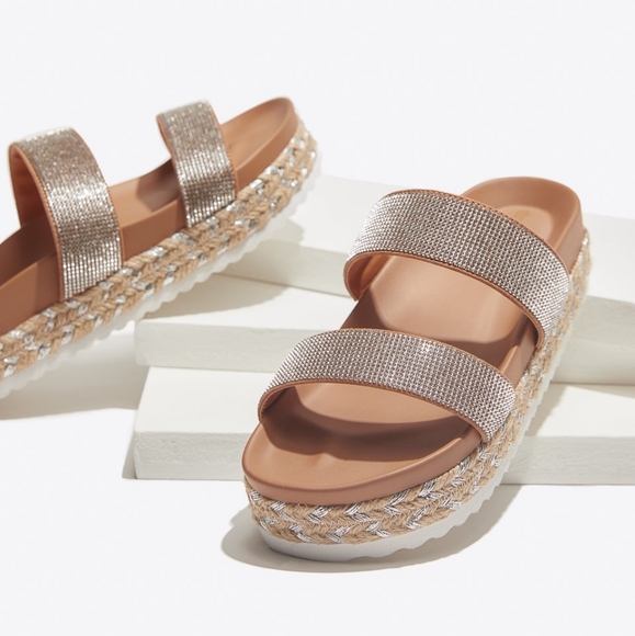 Brand new🆕️ size 8.5 embellished platform espadrilles - Picture 3 of 10